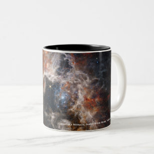 Caneca De Café Em Dois Tons Imagem 2022 do James Webb Tarantula Nebula Hi-Res