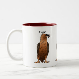 Caneca De Café Em Dois Tons Imagem de desenho animado de Abutre