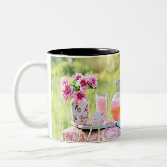 Caneca De Café Em Dois Tons Imagem de limonada rosa (Esquerda)
