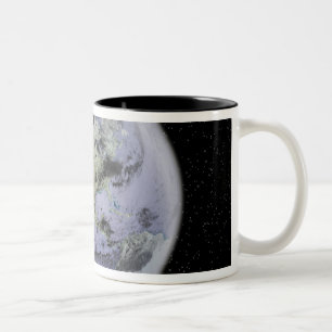 Caneca De Café Em Dois Tons Imagem digitalmente melhorada da Terra do Cheio