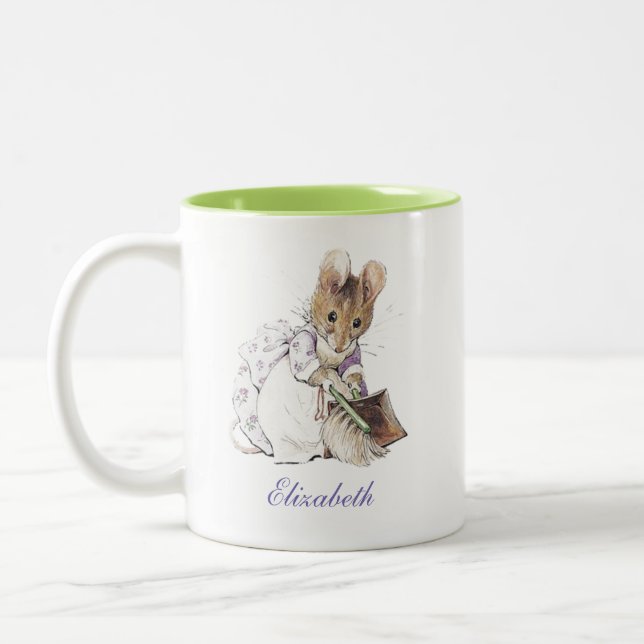 Caneca De Café Em Dois Tons Imagem do cobrir de Beatrix Potter (Esquerda)