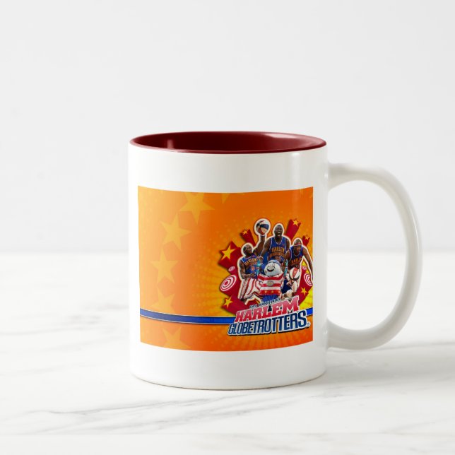 Caneca De Café Em Dois Tons Imagem do grupo do GlobeTrotter de Harlem (Direita)