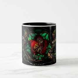 Caneca De Café Em Dois Tons Imagem estrangeira da família