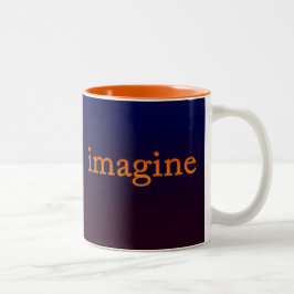 Caneca De Café Em Dois Tons Imagine brilhar