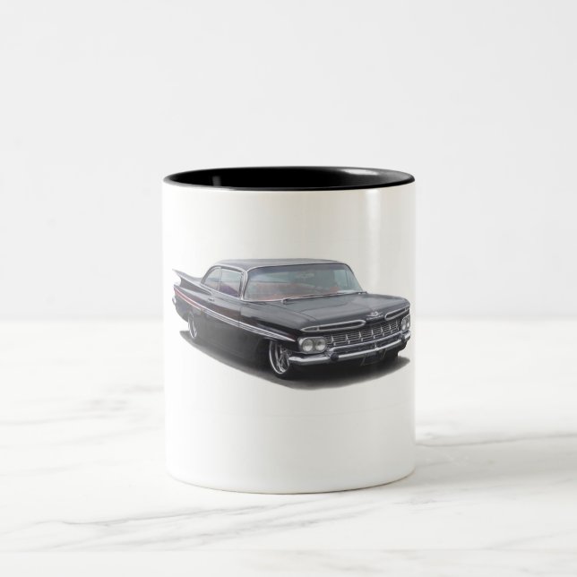 Caneca De Café Em Dois Tons Impala do preto '59 Chevy (Centro)
