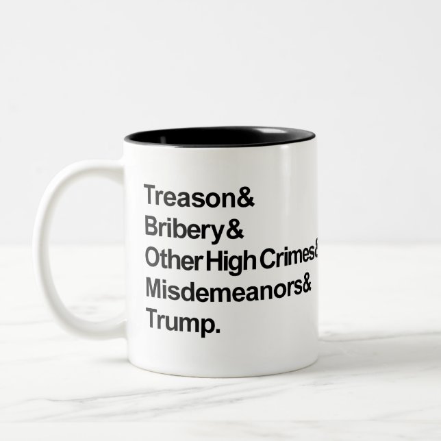 Caneca De Café Em Dois Tons Impeachment Coffee Mug (Esquerda)