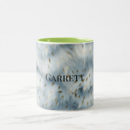 Caneca De Café Em Dois Tons Impressão animal Dourada azul