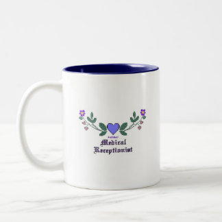 Caneca De Café Em Dois Tons Impressão médico do CS do recepcionista