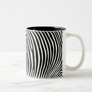 Caneca De Café Em Dois Tons Impressão Zebra