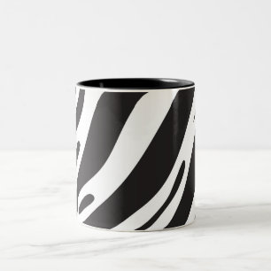 Caneca De Café Em Dois Tons Impressão zebra