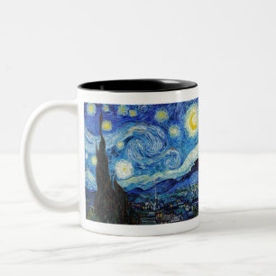 Caneca De Café Em Dois Tons Impressionismo Vincent Van Gogh Starry Night