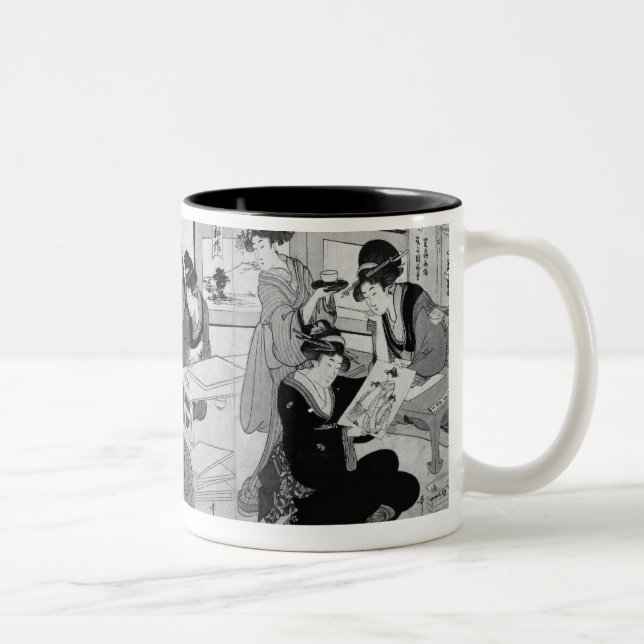Caneca De Café Em Dois Tons Impressões do fazer (Direita)
