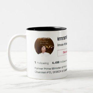 Caneca De Café Em Dois Tons imran khan tiktok