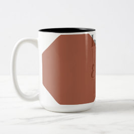 Caneca De Café Em Dois Tons Inalar o futuro, Exalar o passado | Mug moderno