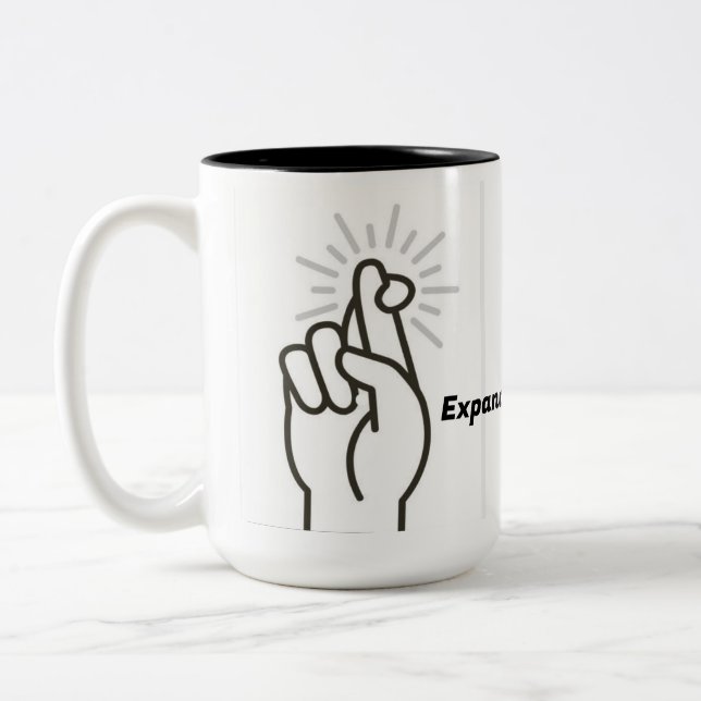 Caneca De Café Em Dois Tons Incentivo, motivação (Esquerda)