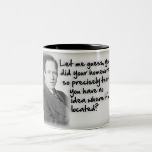 Caneca De Café Em Dois Tons Incerteza dos trabalhos de casa de Heisenberg