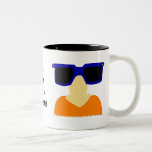 Caneca De Café Em Dois Tons Incognito bigode e óculos Mug