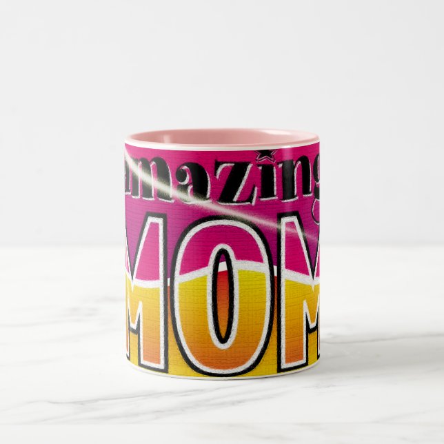 Caneca De Café Em Dois Tons Incrível Mãe Mug (Centro)