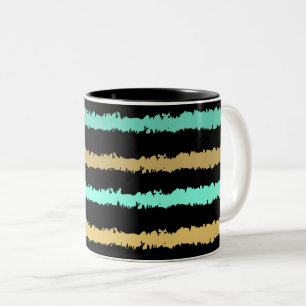 Caneca De Café Em Dois Tons Incrível Padrão de Verão