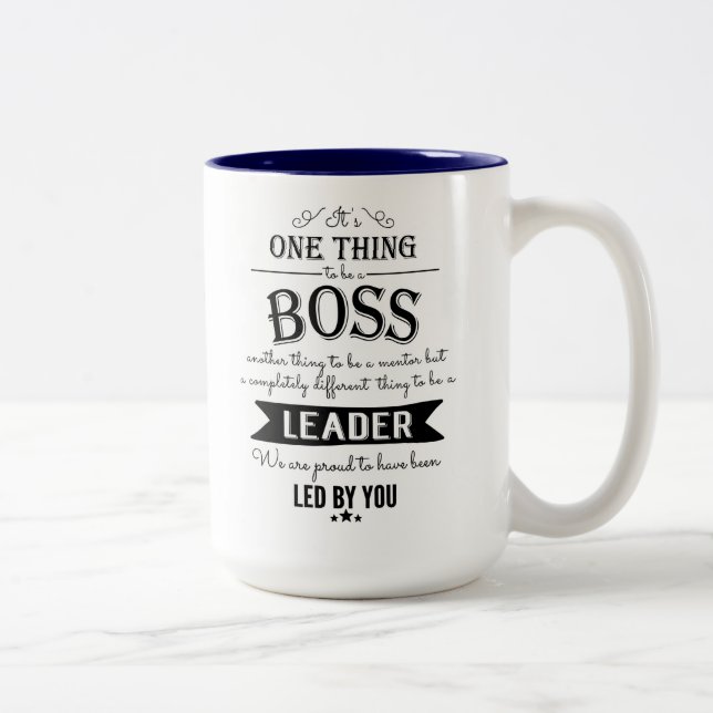 Caneca De Café Em Dois Tons incrível personalização de placa chalkboard BOSS M (Direita)