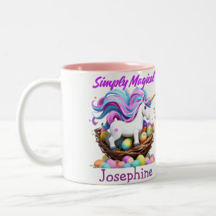 Caneca De Café Em Dois Tons Incrível Unicórnio Simplesmente Mágico Personaliza