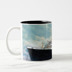 Caneca De Café Em Dois Tons Independência de USS & de constituição dos SS