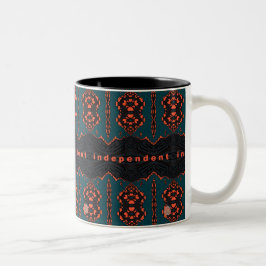 Caneca De Café Em Dois Tons Independente e orgulhoso