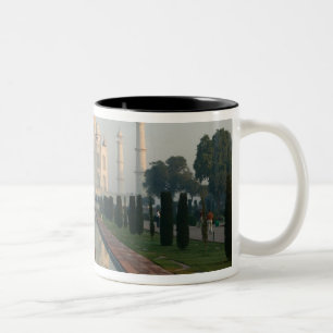 Caneca De Café Em Dois Tons ÍNDIA, Uttar Pradesh, Agra: Taj Mahal, Manhã