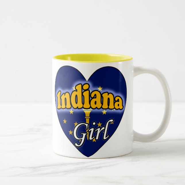 Caneca De Café Em Dois Tons Indiana Girl (Direita)
