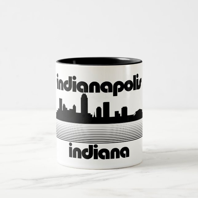 Caneca De Café Em Dois Tons Indianapolis Indiana (Centro)