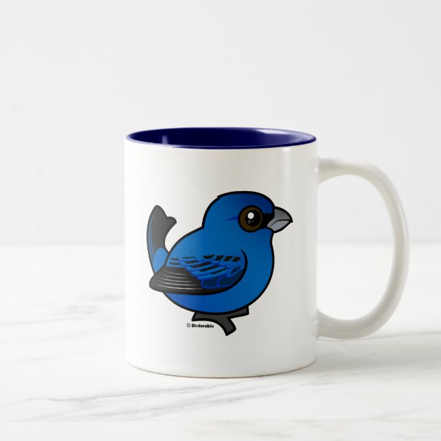 Caneca De Café Em Dois Tons Indigo Bunting (Direita)