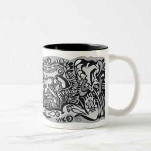 Caneca De Café Em Dois Tons Inferno