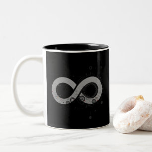 Caneca De Café Em Dois Tons Infinito - Símbolos Matemáticos Mug De Café De Doi