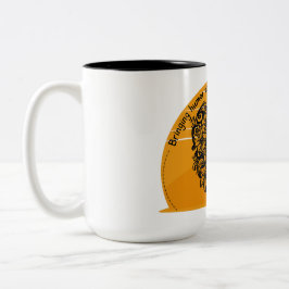 Caneca De Café Em Dois Tons "Infusendo saúde com humor, nosso podcast é de