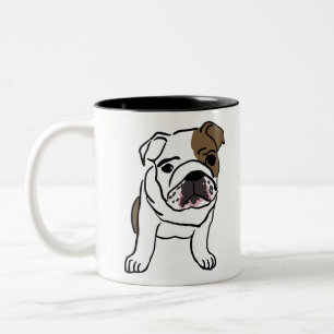 Caneca De Café Em Dois Tons Inglês Bulldog Shirts Nope Lazy English Bull