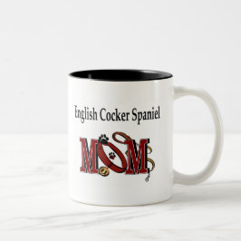 Caneca De Café Em Dois Tons Inglês Cocker Spaniel Mãe Mug