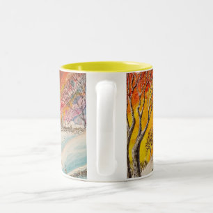 Caneca De Café Em Dois Tons Inglês Winters Day Natal