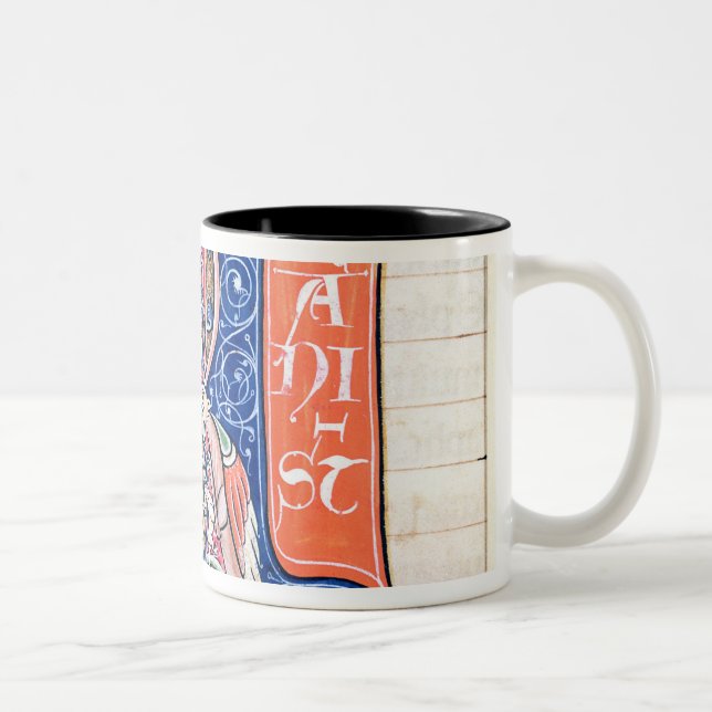 Caneca De Café Em Dois Tons Inicial "R" 2 de Historiated (Direita)