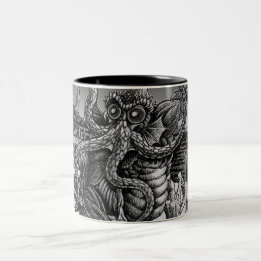 Caneca De Café Em Dois Tons Innsmouth profundamente um que retorna a R'lyeh
