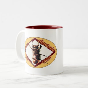 Caneca De Café Em Dois Tons Inseto Fazenda da Aardonia Central