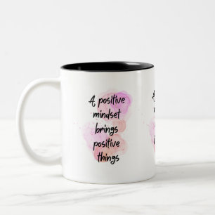 Caneca De Café Em Dois Tons inspiração cita positivo, empoderamento