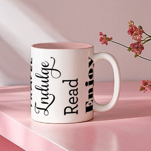 Caneca De Café Em Dois Tons Inspiração de aposentadoria Palavras Tipografia Pr