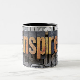 Caneca De Café Em Dois Tons Inspire