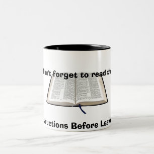 Caneca De Café Em Dois Tons Instruções básicas antes de deixar a terra! …