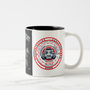 Caneca De Café Em Dois Tons instrumento de cavaleiro de guerra