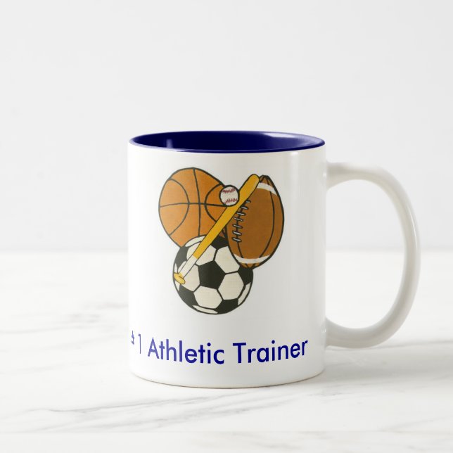 Caneca De Café Em Dois Tons Instrutor atlético - personalizado (Direita)