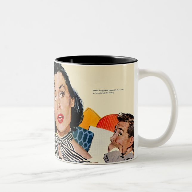 Caneca De Café Em Dois Tons Insulto da senhora Ser (Direita)