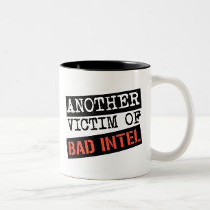 Caneca De Café Em Dois Tons INTEL MAU agride