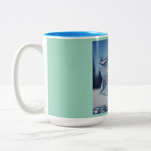 Caneca De Café Em Dois Tons Intelligent Snowflake Mug (Esquerda)