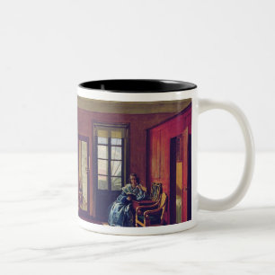 Caneca De Café Em Dois Tons Interior de um sótão